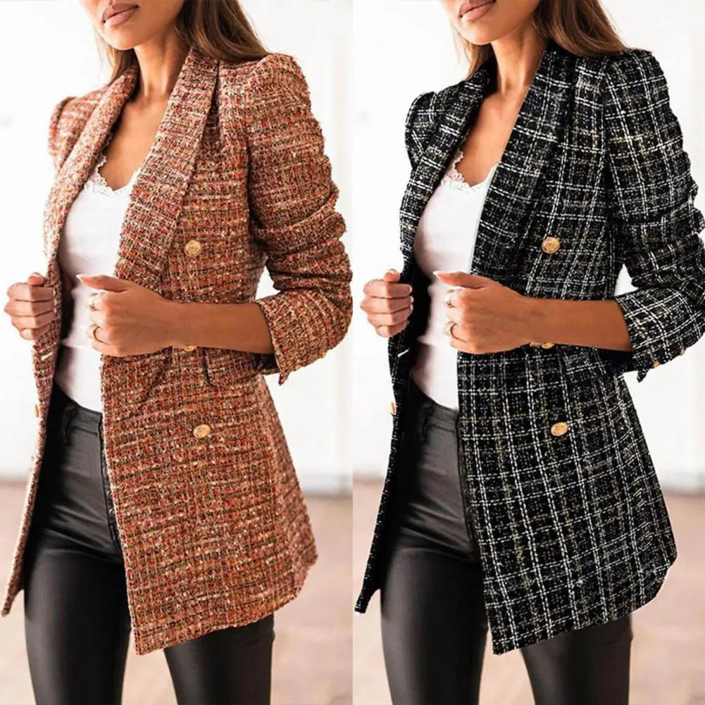 Donatti Blazer Femme - Coupe Longue et Tissu Mélangé