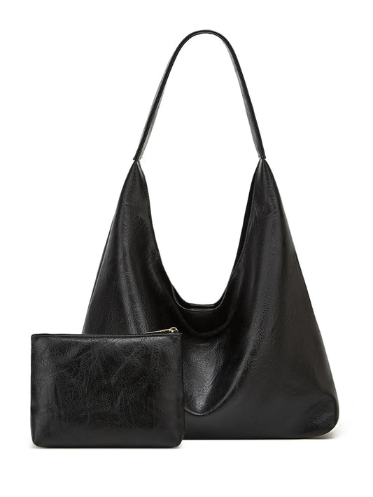 Sac Cuir Dentelle Casual + Sac Cadeau Femme Pratique