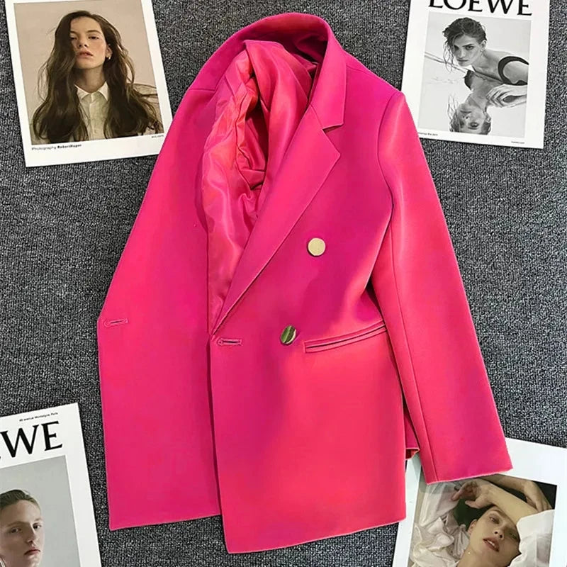 Blazer Lune pour Femme - Design Double Boutonnage Chic