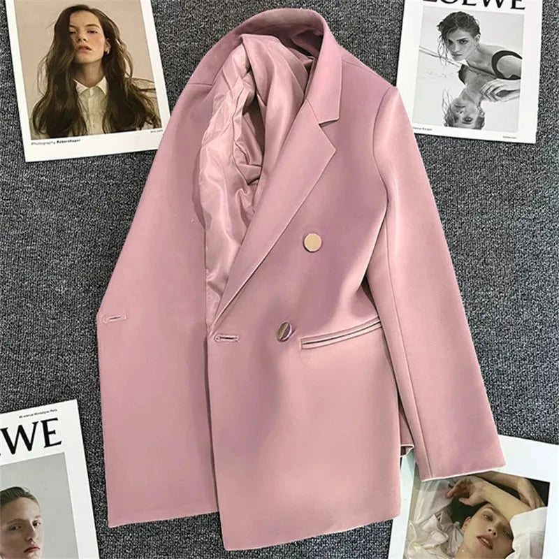 Blazer Lune pour Femme - Design Double Boutonnage Chic