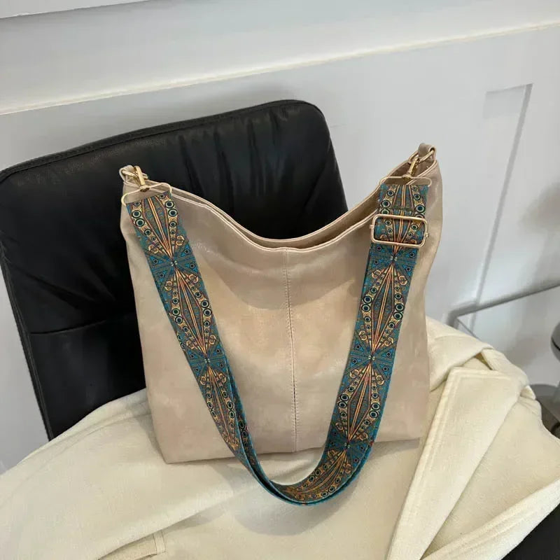 Sac Cabane en Cuir - Sac à Fermeture Zippée Moderne