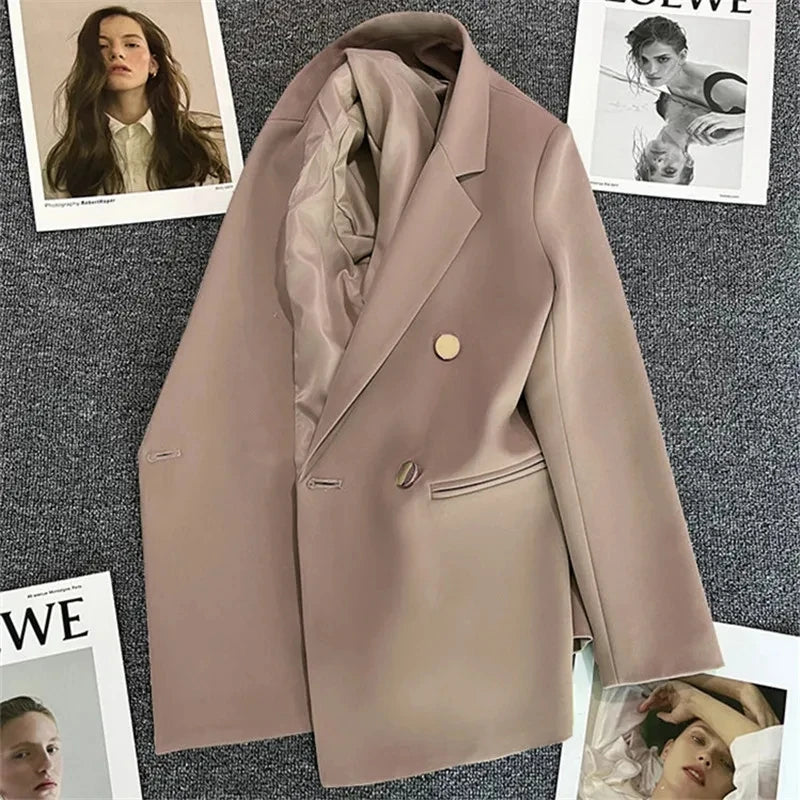 Blazer Lune pour Femme - Design Double Boutonnage Chic