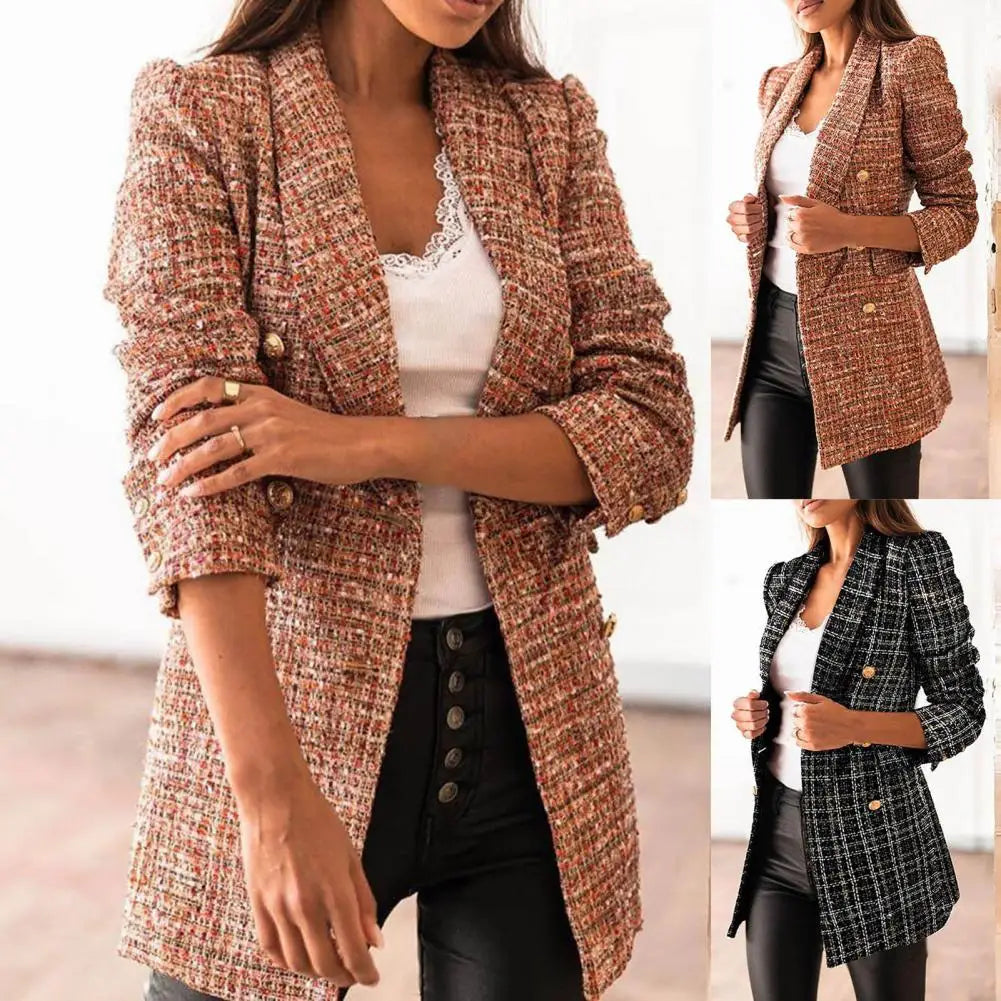 Donatti Blazer Femme - Coupe Longue et Tissu Mélangé