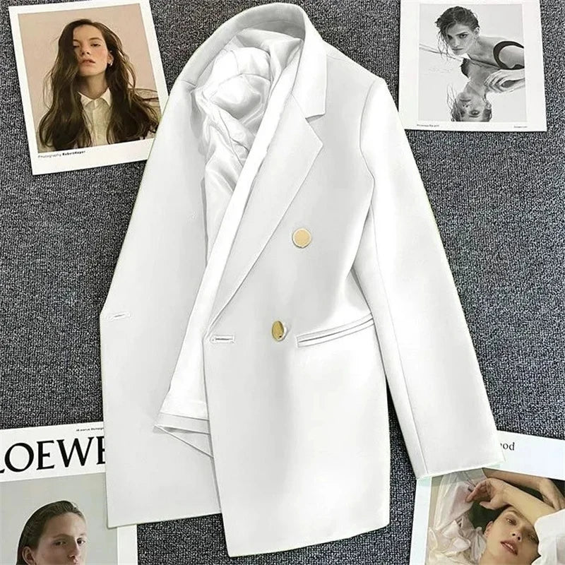 Blazer Lune pour Femme - Design Double Boutonnage Chic