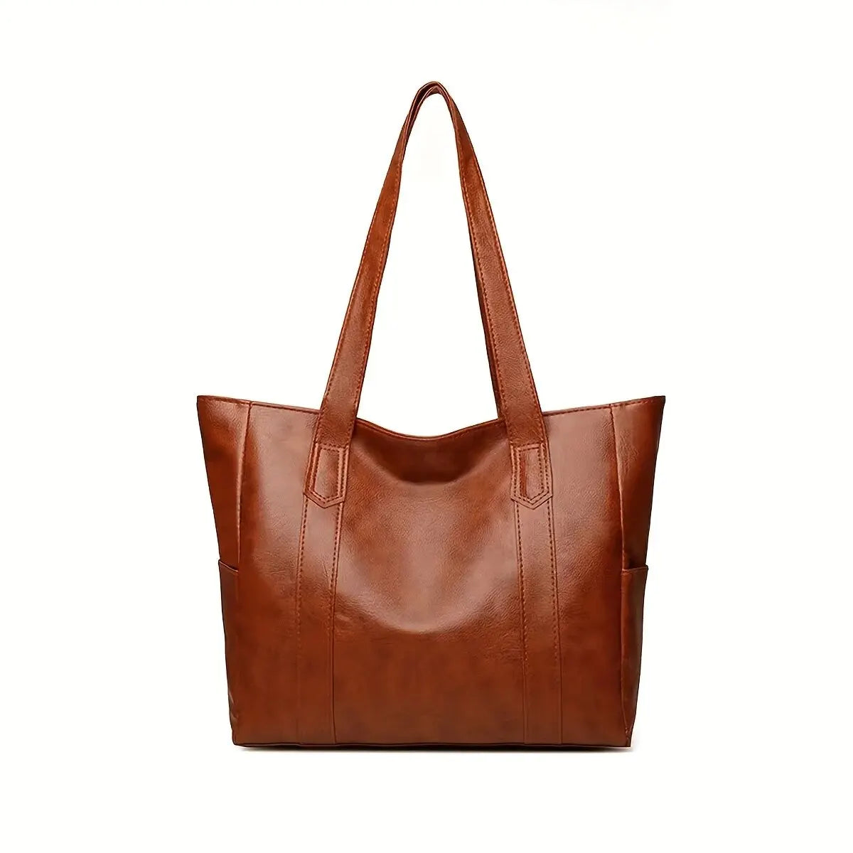 Sac Vintage en Cuir Souple, Pratique et Chic